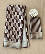 Coffee Brown Banarasi chinia brocade saree SS5090