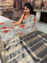 Banarasi tissue with embroidery SS50208