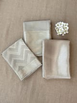 Earthy Tone Banarasi Mul Silk Brocade 3-pc Sharara Suit set : SS62J13