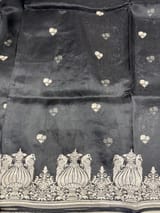 Black Organza with embroidery SS50277