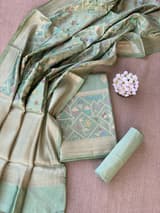 Pista Banarasi Chiniya Silk 3-pc Suit set : SS62J19