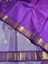 Lilac Vintage kanchi small border saree SS50160
