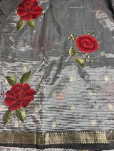 Banarasi tissue with embroidery SS50208