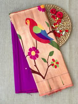 Purple Pure Paithani lehanga : S62F132