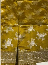 Olive Mustard Designer Banarasi Silk Saree SS50580