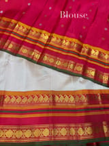 Nude vintage Gadwal Silk Saree : S63F220