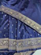 Navy Mashru Silk Saree SS50533