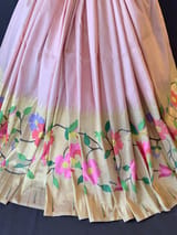 Pastel Pink Pure Paithani lehanga : S62F134