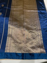 Navy Blue Banarasi Silk Saree SS50534