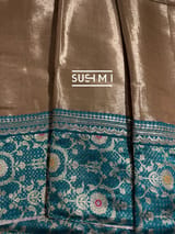 Antique Gold tissue saree with banarasi and sabhyasachi borders : S62123