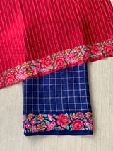 Mysore Silk Saree with petitepoint embroidery S62109