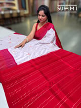 Designer Ikkath Printed Silk Saree
