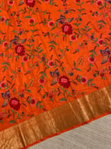 Orange Kanchi Soft Drape Saree SS50199