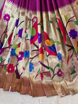 Wine Pure Paithani lehanga : S62F131