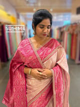 Pastel Pink Tissue fusion Saree : S62107