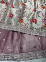 Mauve Banarasi Tissue Saree : S62F222
