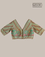 Mint Designer Organza saree SS50246