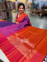 Purple and Orange Vintage kanjeevaram SS50151