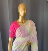 Multi colour Georgette Saree with handwork