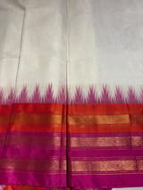 Off White ponduru khadi jamdani Saree SS50361