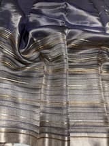 Blue Handloom Tissue Saree