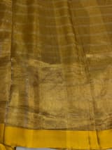 Yellow Tissue saree with kanchi silk embroidered blouse