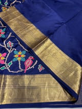 Blue Kanjeevaram soft silk with embroidery SS50124