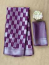 Purple Banarasi chinia brocade saree SS5091