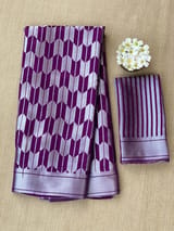 Purple Banarasi chinia brocade saree SS5091
