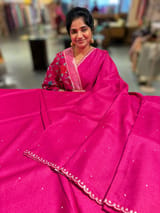Rani Pink Tussar with fusion blouse SS50457
