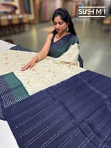 Designer Ikkath Printed Silk Saree