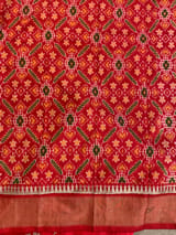 Red Pure Handloom Raw Silk Saree SS50492