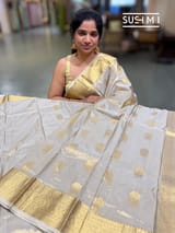 Pastel Tone Kanjeevaram Tissue Saree