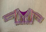 Purple DesignerOrganza saree SS50249