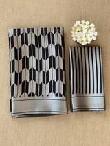 Black Banarasi chinia brocade saree SS5094