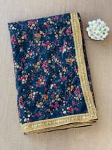 Organza printed Saree with sabhyasachi border