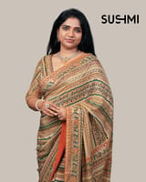 Designer crepe saree