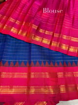 Royal Blue vintage Gadwal Silk Saree : S62F206
