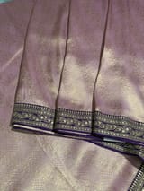 Lilac & Purple Combo Banarasi Tissue Brocade saree SS50217