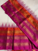 Off White ponduru khadi jamdani Saree SS50361