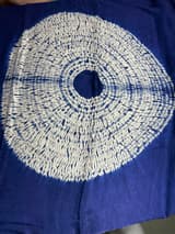 Blue gajji silk saree with bandhini circular pallu SS50527