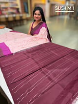 Designer Ikkath Printed Silk Saree