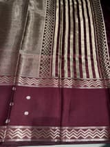 Brown Banarasi Brocade Silk Saree SS5079