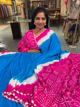 Pure gajji silk saree Rai bandhej Saree SS50524