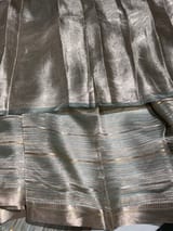 Mint Blue Handloom Tissue Saree