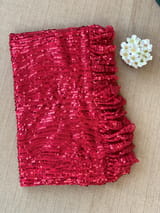 Georgette sequence saree with stitched blouses