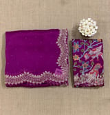 Pure Organza Handwork Saree with heavy Designer Blouse