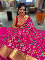 Pink Kanjeevaram soft silk with embroidery SS50127
