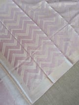 Pastel Pink Banarasi Mul Silk Brocade 3-pc Sharara Suit set : SS62J14