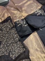 Gold Tissue Designer Hand work Saree SS50231